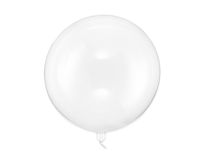 Balon Transparent clar, Bobo, 40 cm