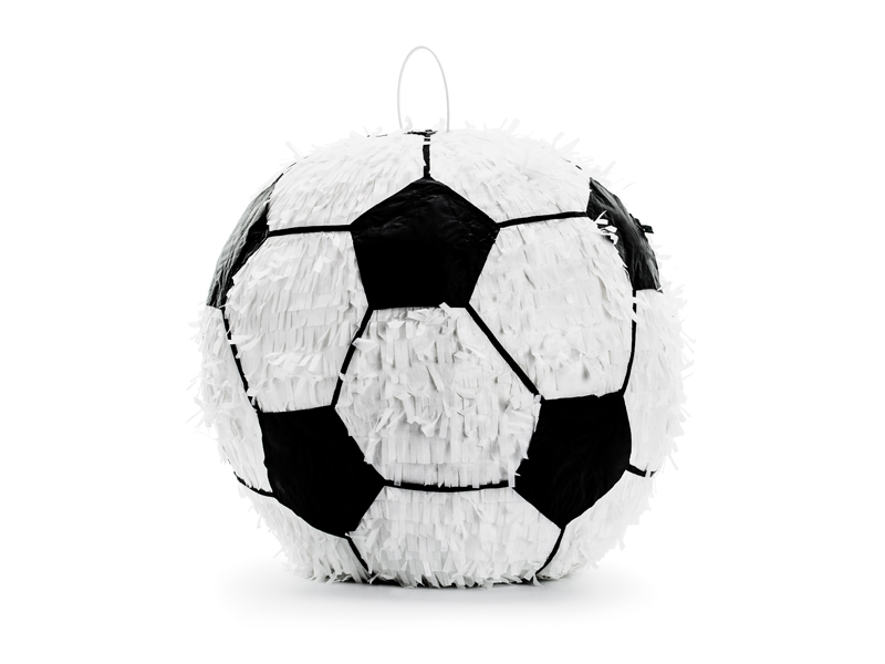 Pinata minge de fotbal, Alb/Negru,  35x35x35cm