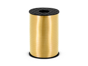 Panglică pentru baloane din plastic auriu 5mm, 225m