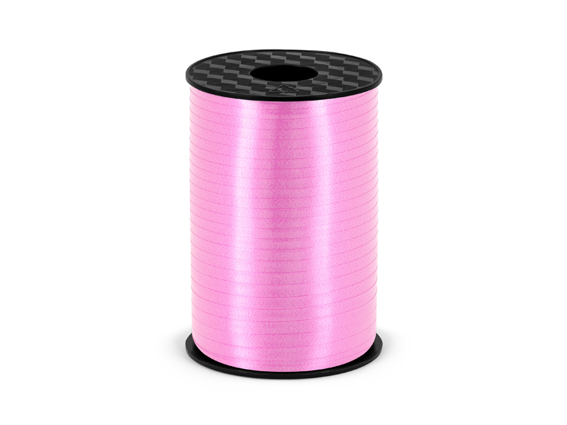 Panglică pentru baloane din plastic roz 5mm, 225m
