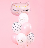 Set Helium Pisicuțe Roz (7 buc) Ridicare Personală