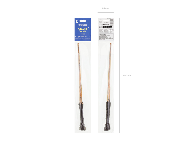 Baghetă Magică Vrăjitor, Maro – 43 cm