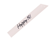 Panglică Majorat „Happy 18”, crem, 76 cm