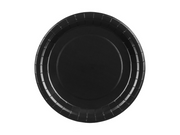 Farfurii hârtie, Negru, 23 cm (6 buc)