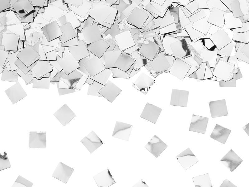 Tun confetti Champagne (20cm) Argintiu