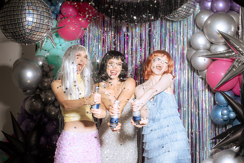 Tun confetti Champagne (20cm) Argintiu