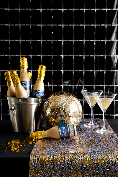 Tun confetti Champagne (20cm) Auriu