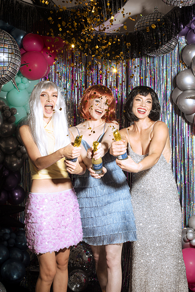 Tun confetti Champagne (20cm) Auriu