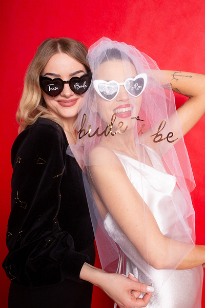 Văl „Bride to Be”, 63 cm, alb