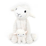 Oiță pluș Mum & Baby albă „Les Ptipotos” 25cm 🐑