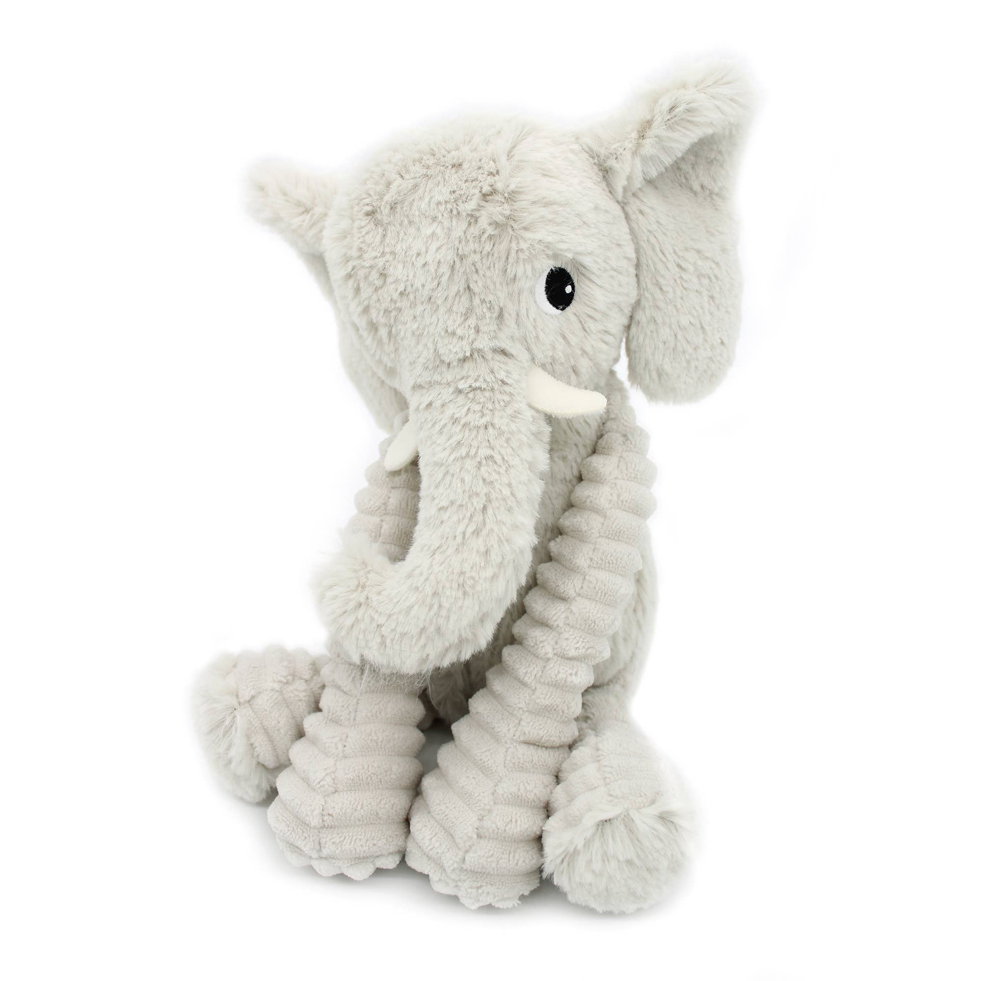 Elefant pluș Mum & Baby gri deschis „Les Ptipotos” 25cm 🐘