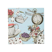 Șervețele Alice în Țara Minunilor Albastre | Set 20 Bucăți | 25 x 25 cm