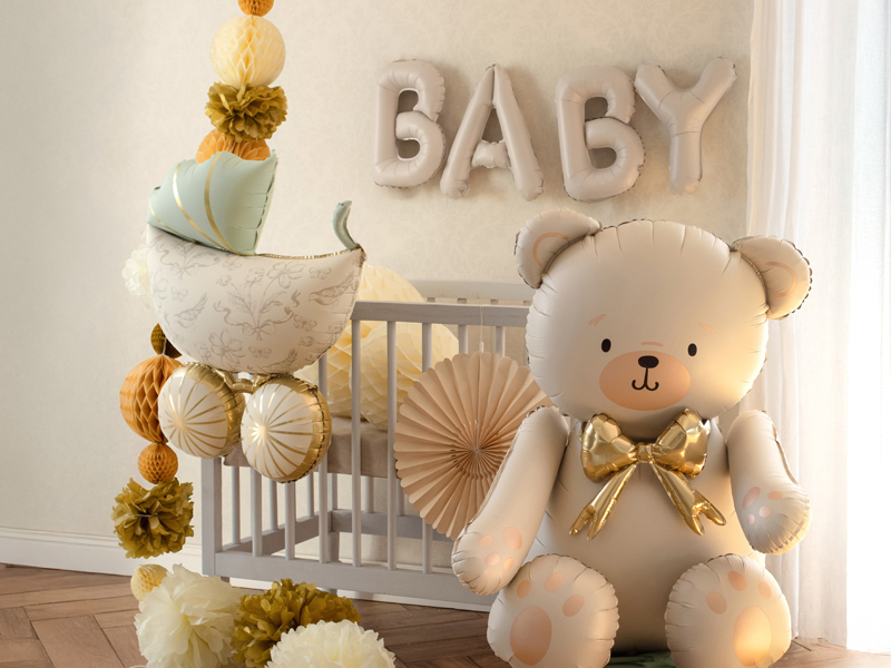 Balon Folie "Baby", 90x35cm, Bej
