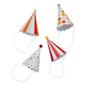 Coifuri de petrecere tematica Circ cu pompoane (8 buc) multicolor