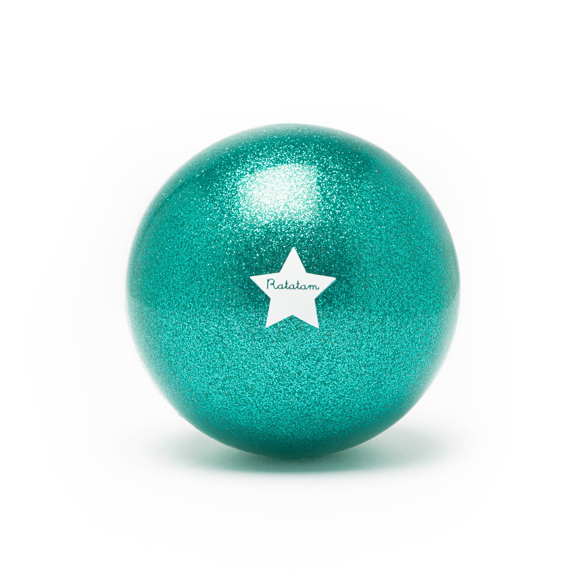 Minge Bouncy - Verde cu sclipici, 10 cm