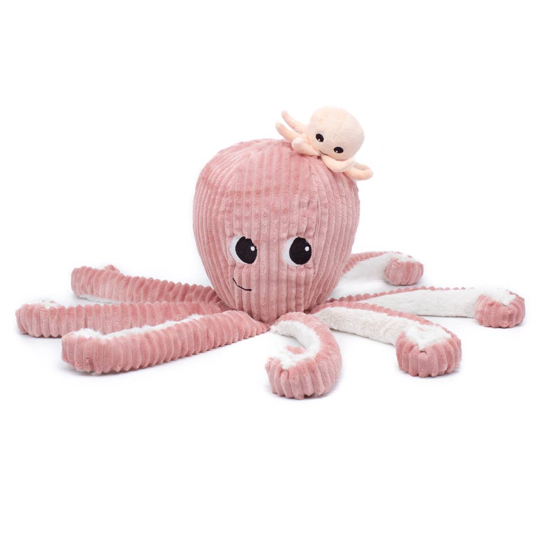 Caracatiță pluș Mum & Baby roz „Les Ptipotos” 45cm 🐙