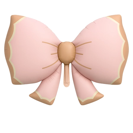 Balon folie fundă roz/bej 92x58cm