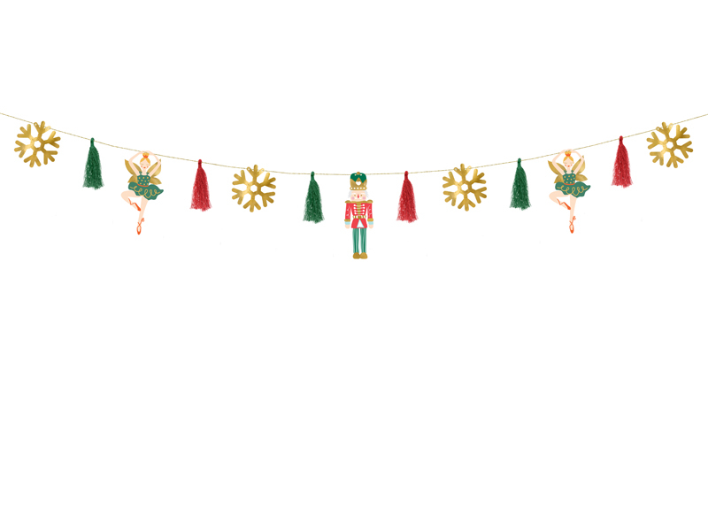 Ghirlanda Decorativa Craciun Spargatorul de nuci, Multicolor, 200 cm