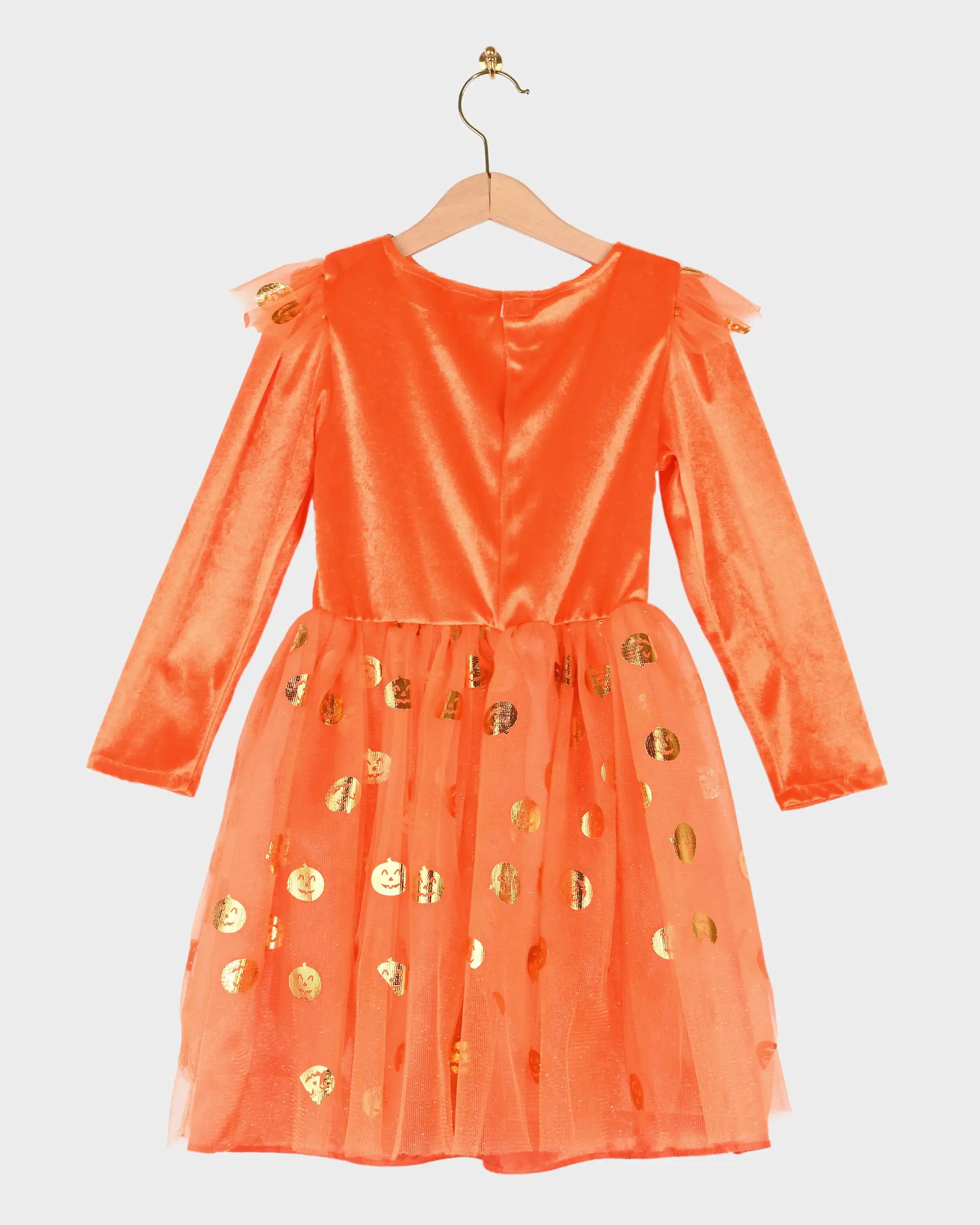 Rochie Costum Dovleac pentru Copii | Halloween | 4–6 Ani