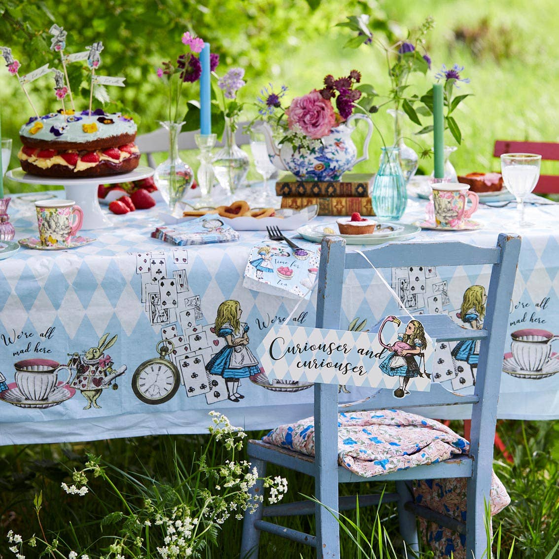 Indicatoare Decorative Alice în Țara Minunilor | Set 12 Bucăți