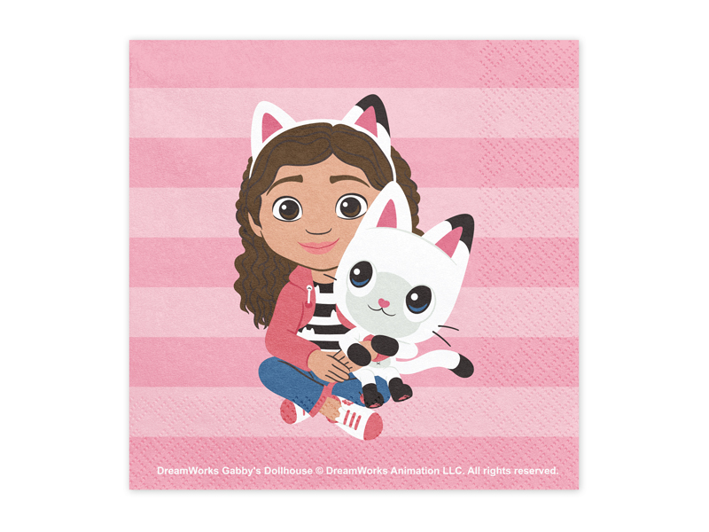 Servetele Gabby’s Dollhouse, 16.5cm, roz (20 buc.)