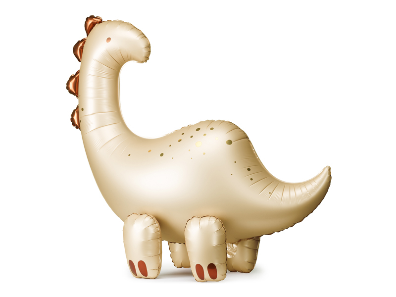 Balon Din Folie Dinozaur Brontosaurus, Bej & Bronz 91x85 cm