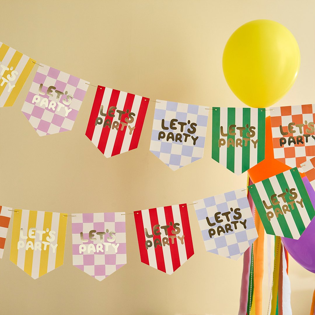 Ghirlandă „Let’s Party” 2m multicolor