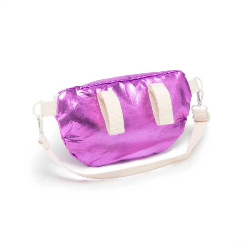 Borsetă Metallic Violet, 30x8cm