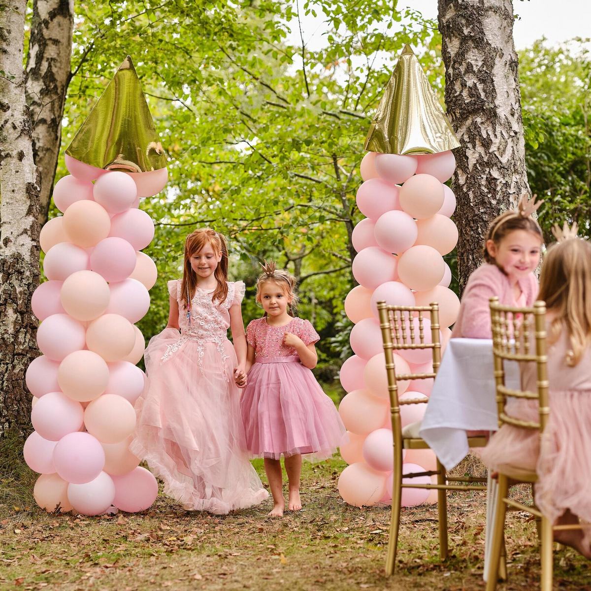 Ghirlanda de baloane castle tematica printesa roz Petrecere Printese Ginger Ray