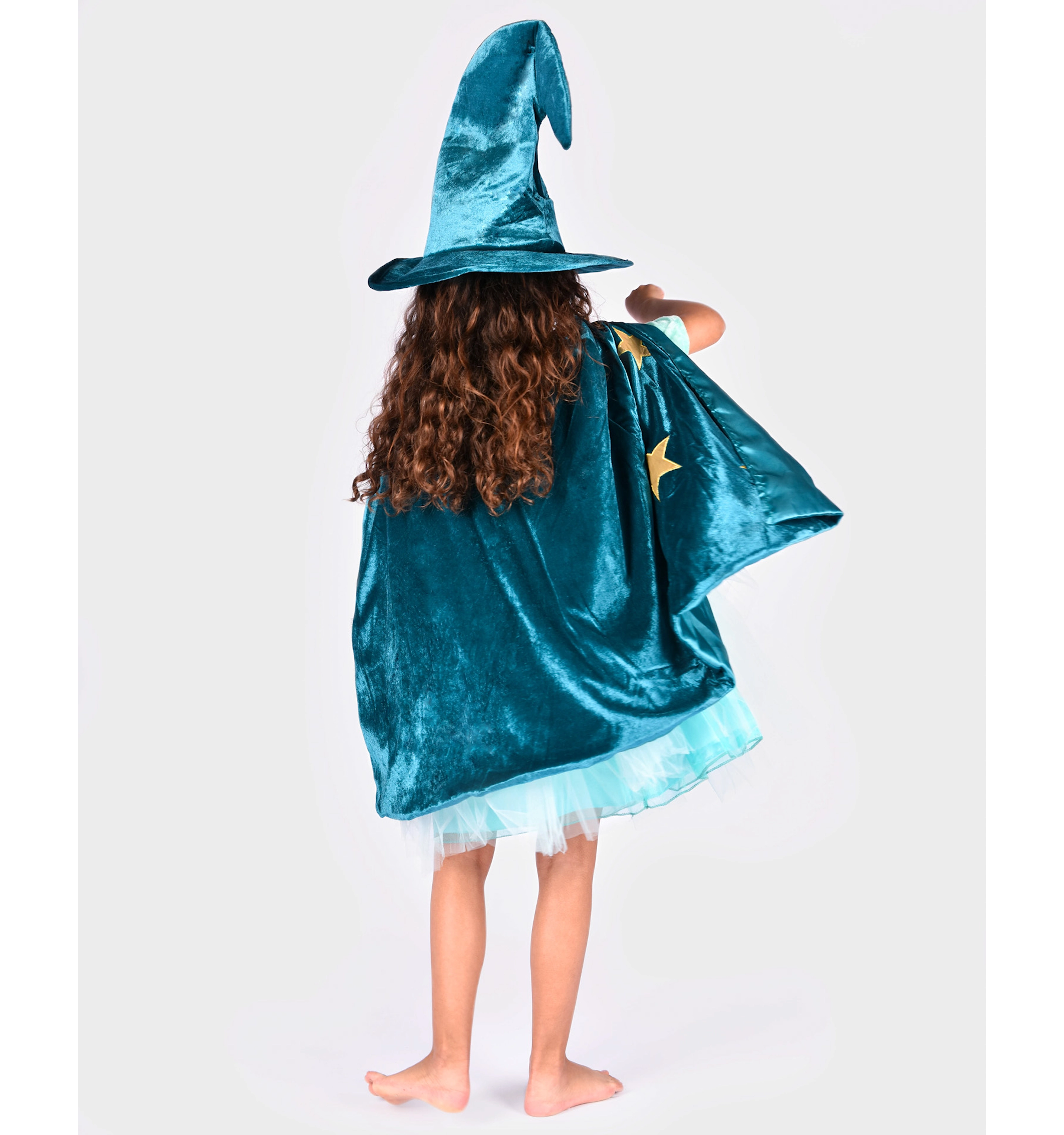 Set Costum Vrăjitor Deluxe din Catifea, 3 Piese | Halloween | 3–8 Ani