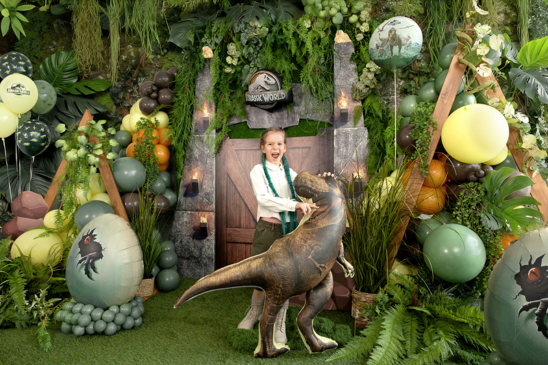 Balon folie Jurassic World T-Rex 92×98cm, maro
