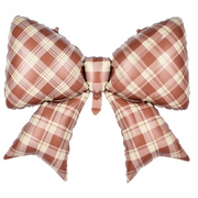 Balon folie fundă (Maro, carouri) 98×74cm