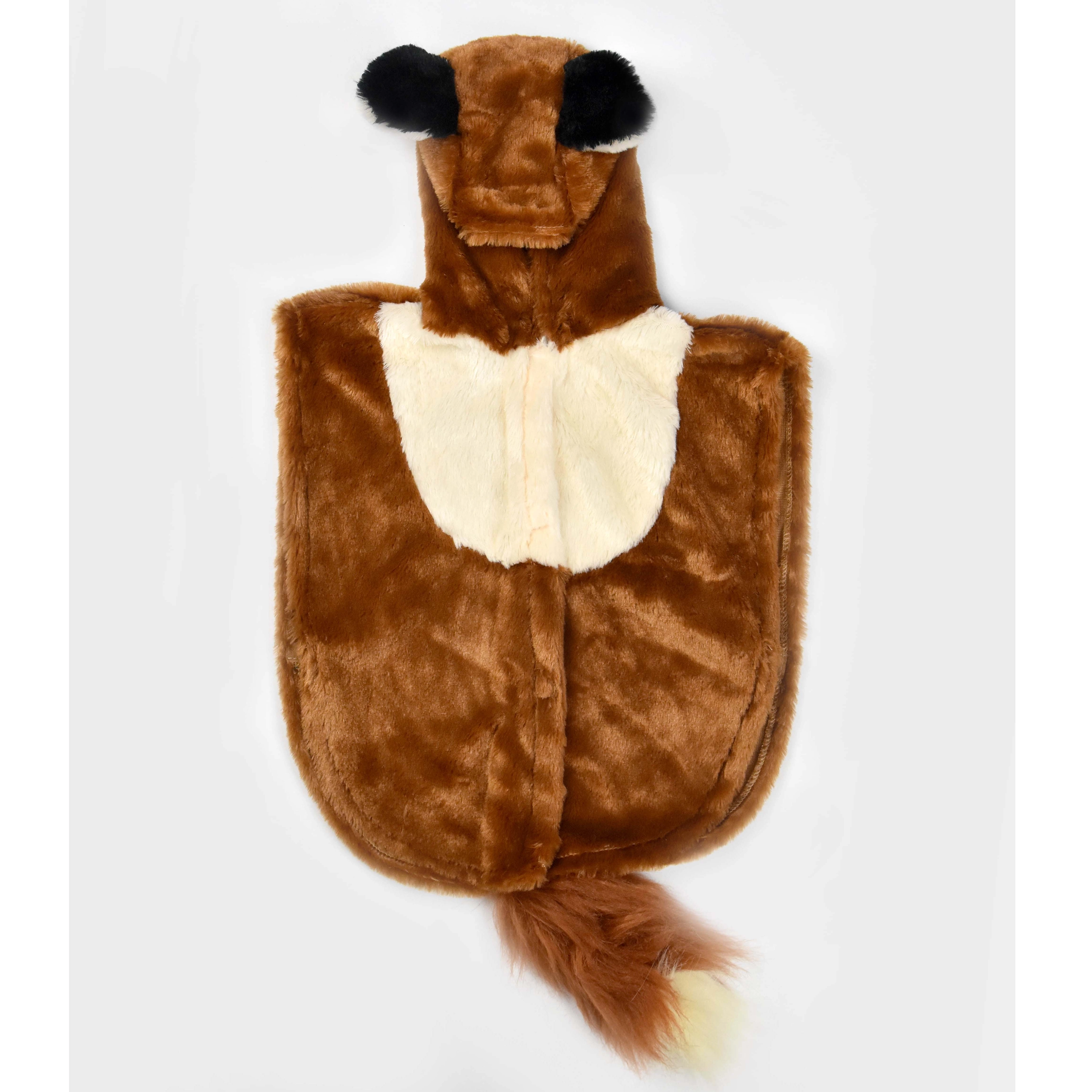 Costum Vulpiță pentru Copii – Pelerină Pufoasă cu Glugă | Halloween | 1–4 Ani
