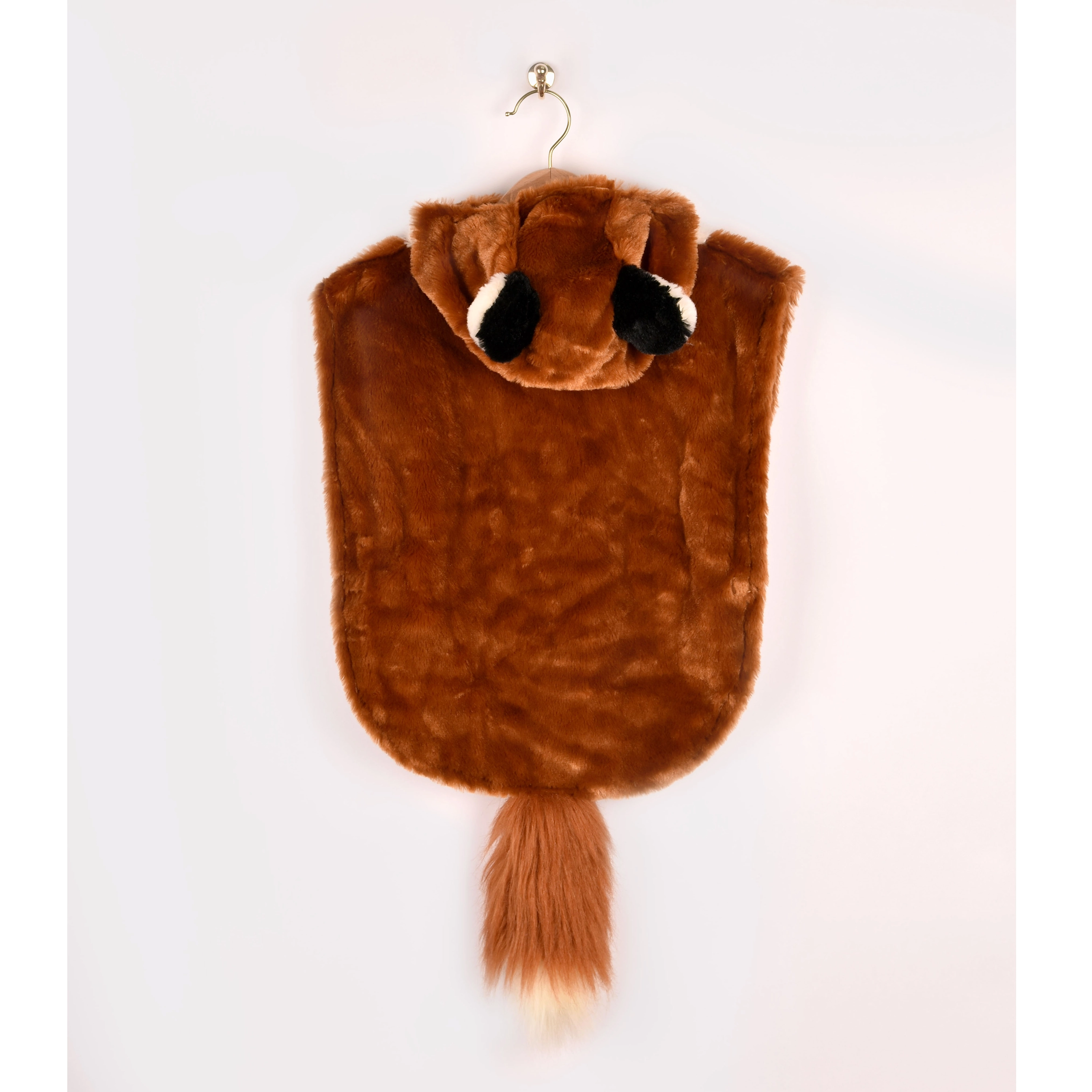 Costum Vulpiță pentru Copii – Pelerină Pufoasă cu Glugă | Halloween | 1–4 Ani