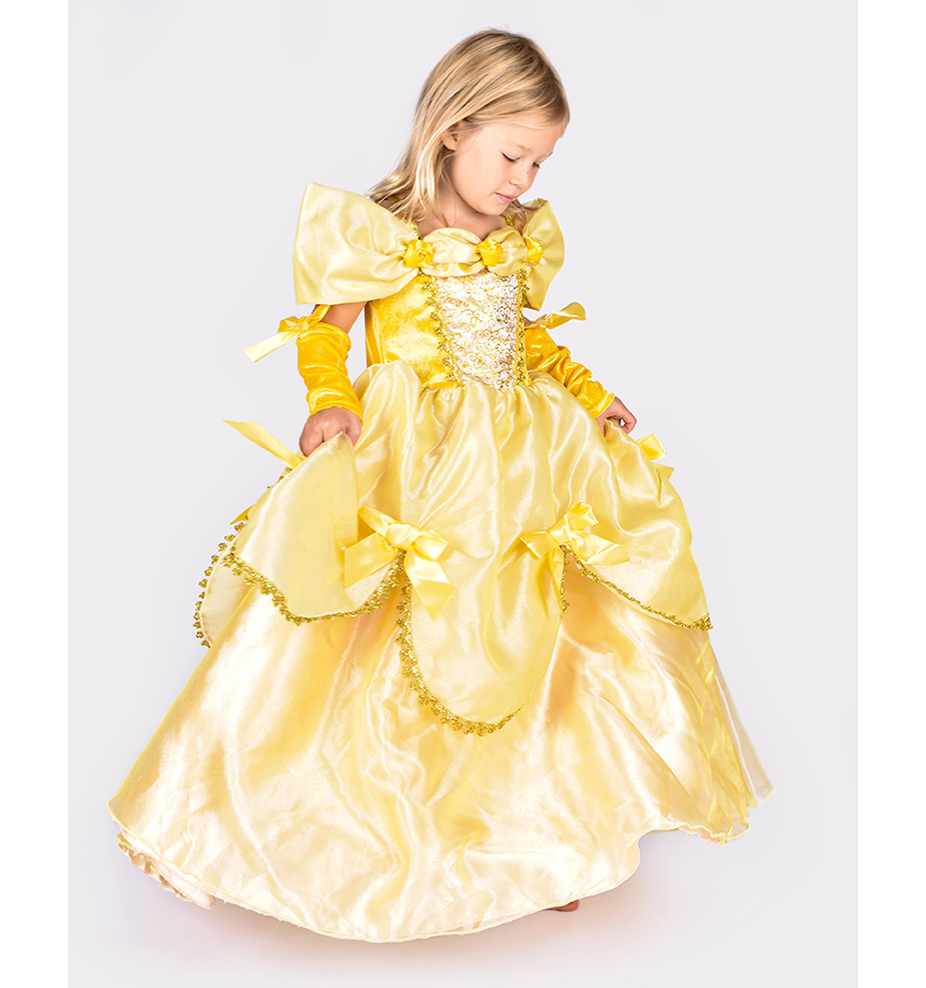 Rochie Costum Prințesă Galbenă | Halloween | 4–6 Ani