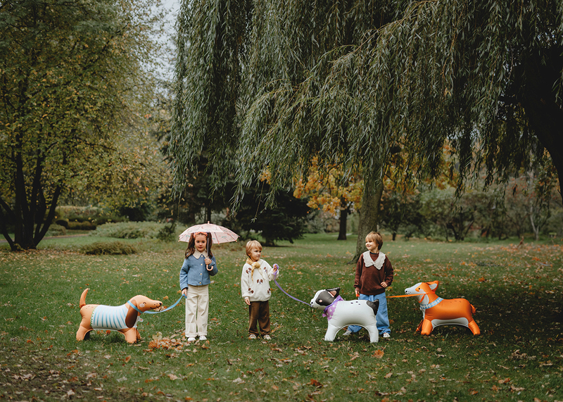 Folie balon catel, 85x71 cm, mix culori