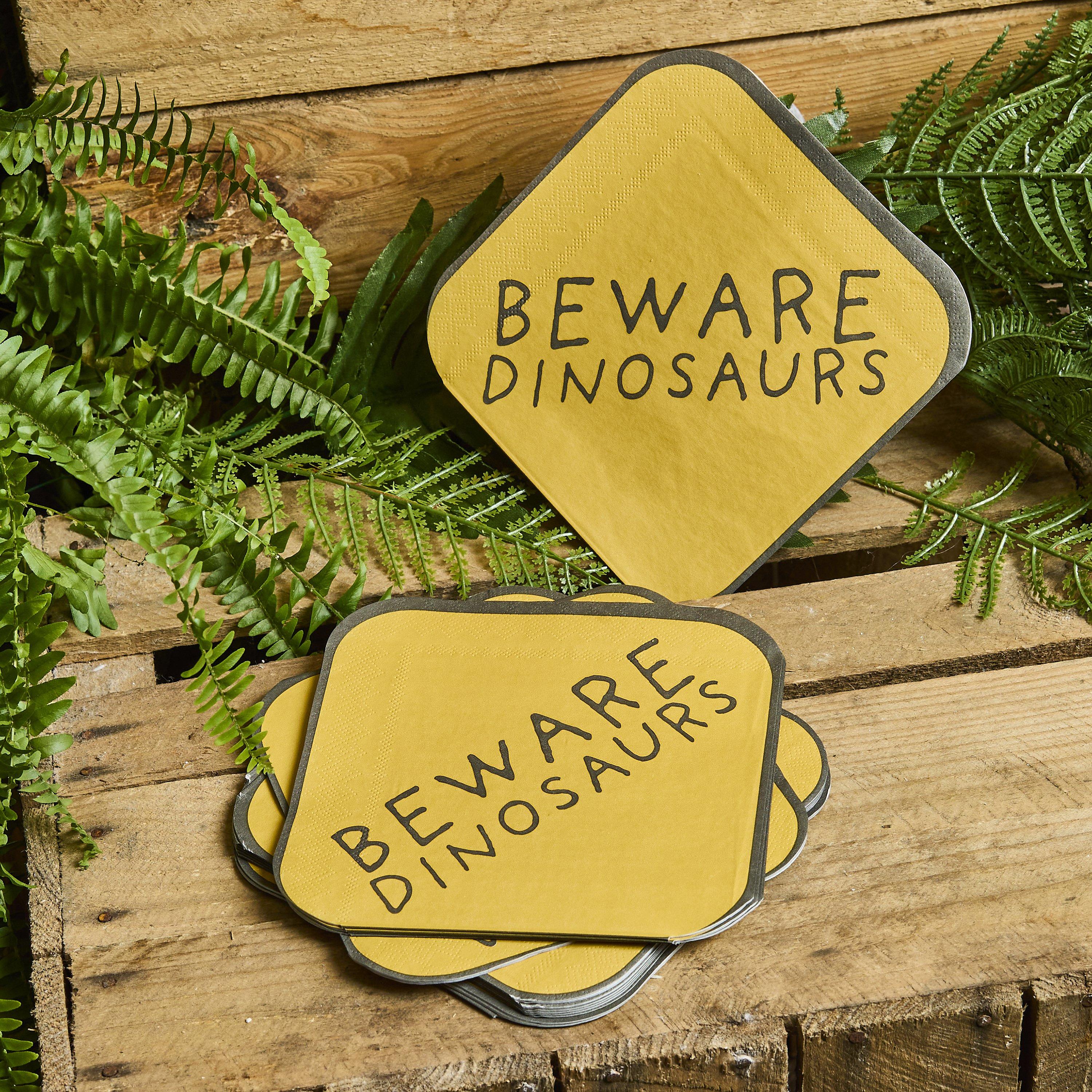 Servetele din hartie „Atentie, Dinozauri!” (16 buc)