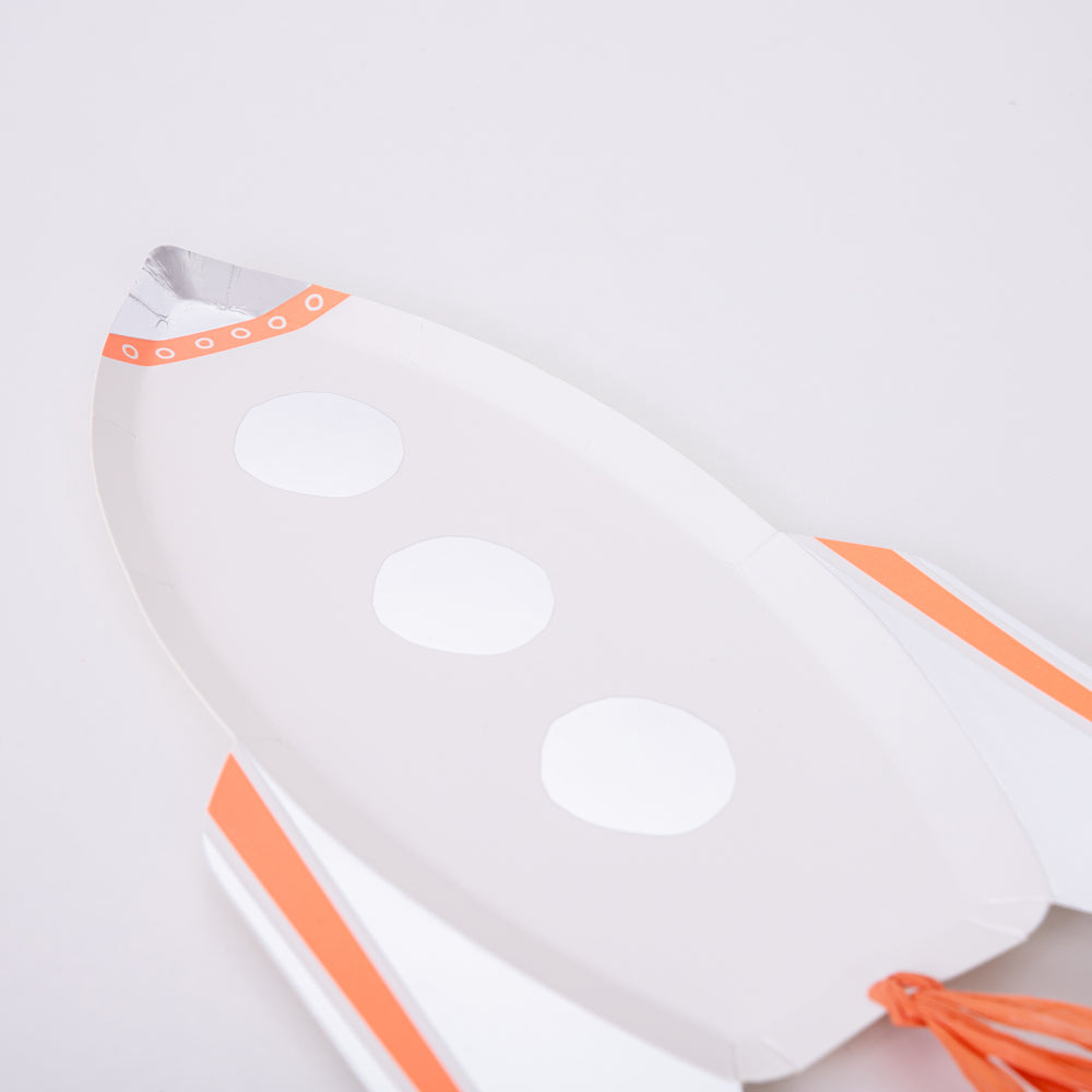 Farfurii Rachetă Tematică Spațială Galactică (8 buc) Meri Meri