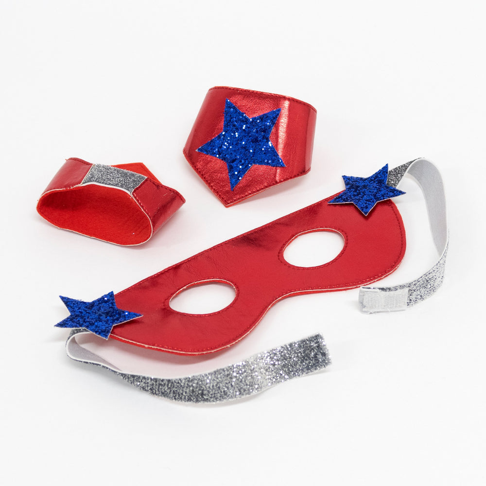 Costum Supererou Albastru Meri Meri