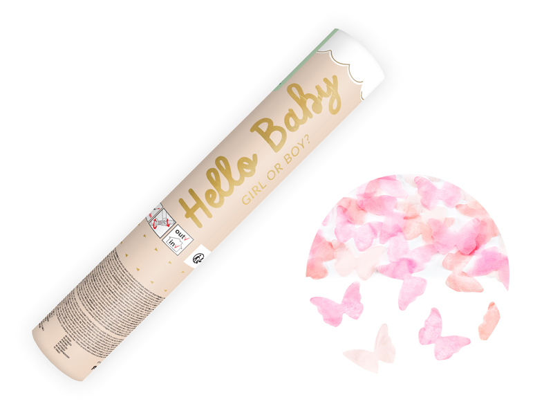 Tun Confetti, Gender reveal, roz (20cm)