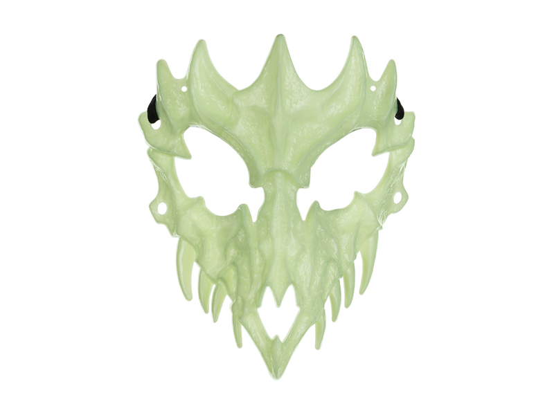 Masca craniu fosforescenta Halloween 14.5x18cm