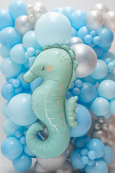 Balon din Folie Calcan, 47x98 cm, Turcoaz Deschis Petrecere Sirena
