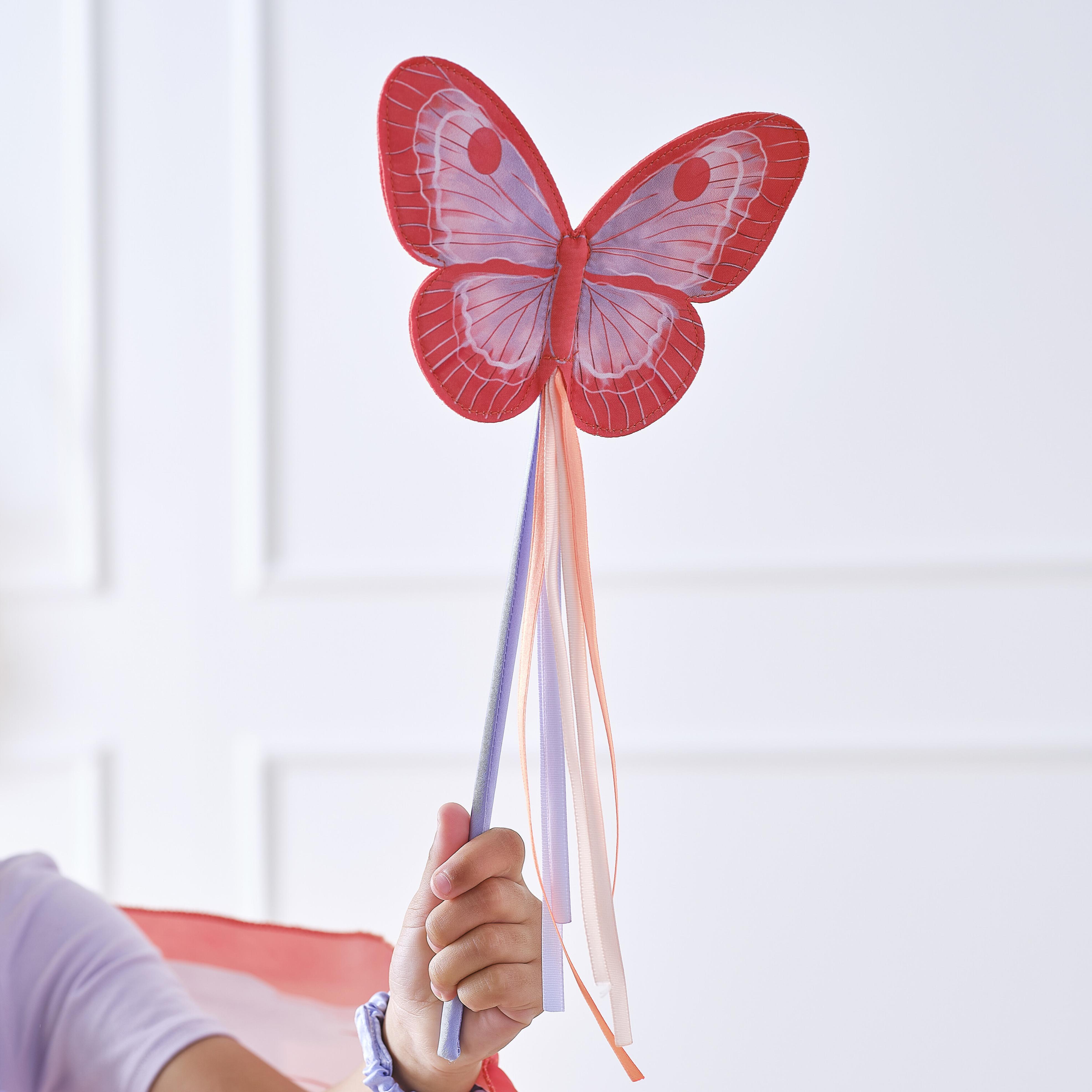 Bagheta cu Fluture Rosu si Lilac