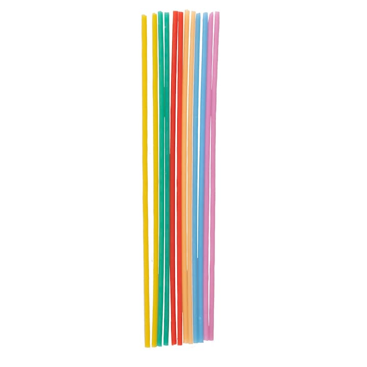 Lumanari Inalte pentru tort (12 buc) 17cm, Multicolore