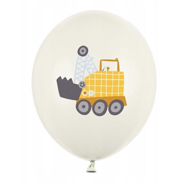 Baloane din latex Vehicule de constructii (50 buc) 30cm