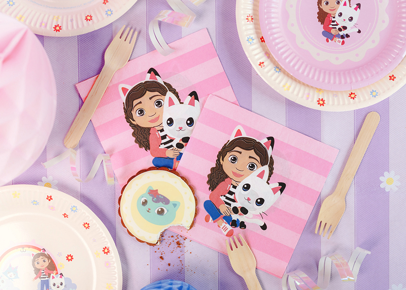 Servetele Gabby’s Dollhouse, 16.5cm, roz (20 buc.)