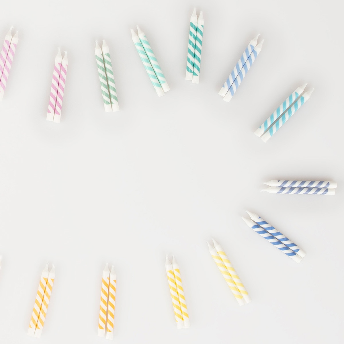 Lumanari Mini pentru tort Rainbow (50 buc)