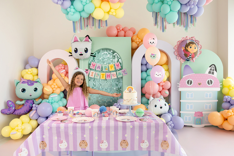 Balon MerCat Violet si Albastru (80x82 cm)