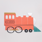 Servetele Tren, Rosu (16 buc) 19x12cm, Meri Meri