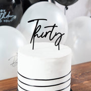 Topper Tort Negru „Thirty”